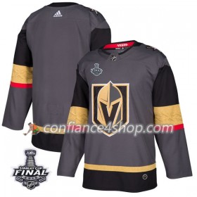 Adidas Maillot de Hockey Vegas Golden Knights Blank Gris 2018 Stanley Cup Final Patch Authentic - Homme